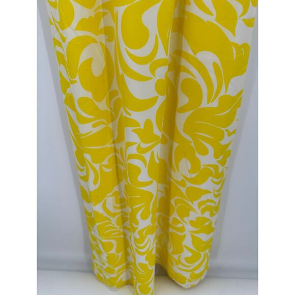Ann Taylor Summer Scroll Print Yellow Sleeveless Maxi Dress Women's Size 2 - Picture 5 of 11